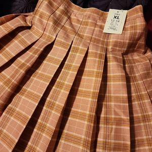 Cute pleated skirt, size XL but will fit L or XL. Pink